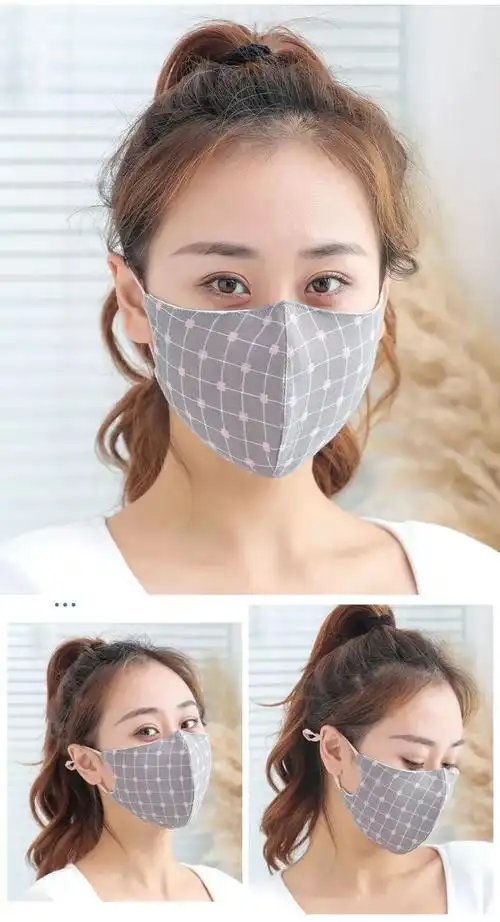 秋冬季纱布口罩女立体纯棉布料可洗全棉防寒保暖透气春棉口罩纯棉可