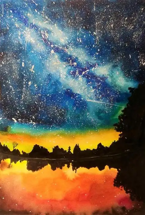 用颜料画星空 用颜料画星空简单又好看