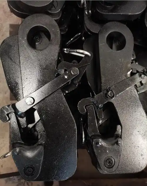 矿用防坠脱钩器矿用拉绳脱钩器自动脱钩装置的原理图和结构图