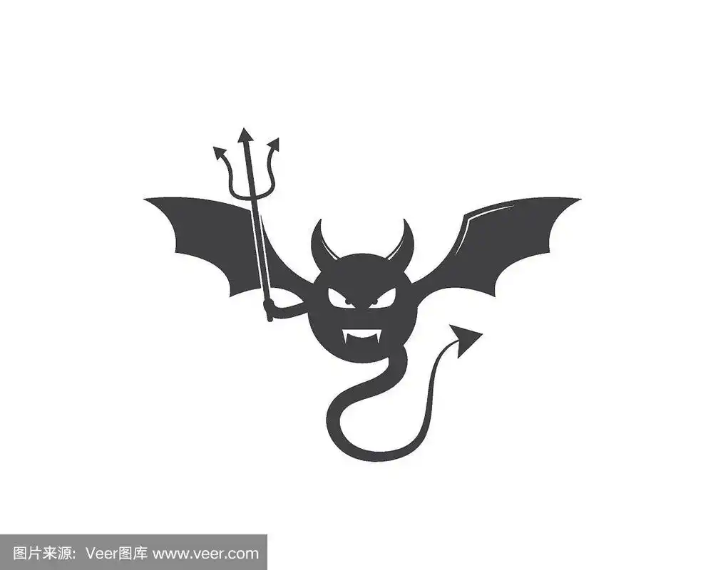 魔鬼标志矢量