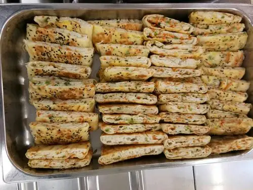 大食堂早餐菜品照片