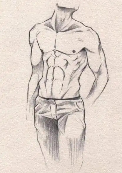 大饱眼福一大波男生的腹肌绘画参考集美萌赶紧画个男朋友啊