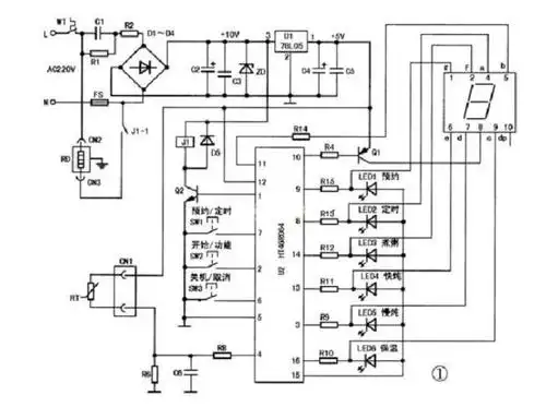 苏泊尔智能电炖锅tg30yc1-60不加热故障快修一例