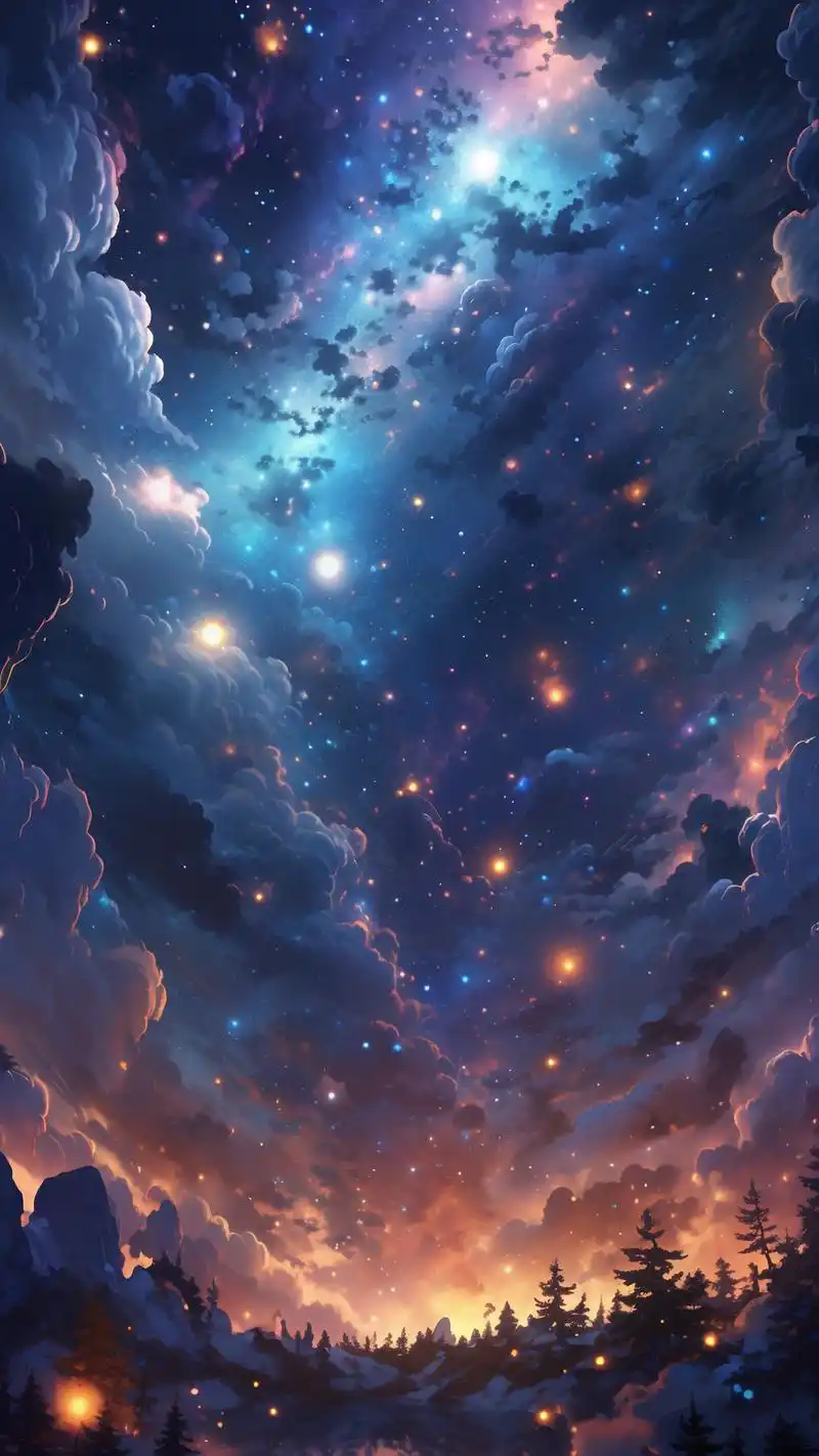 99无论是深夜加班,还是清晨醒来,打开手机就能被这绝美的星空治愈