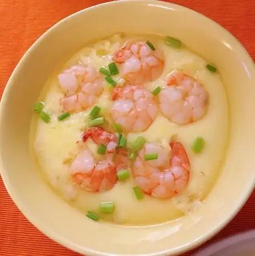 姚荡花儿做的虾仁炖蛋