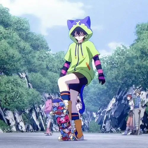 动漫超话|#无限滑板#"如果输了的话,要当猫当狗随你的便～"05知念实