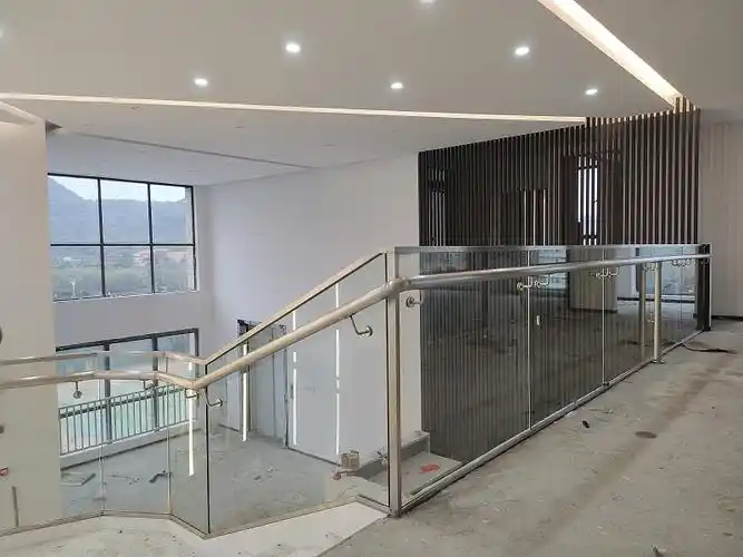 办公楼钢结构楼梯-不锈钢栏杆,不锈钢立柱,玻璃护栏,楼梯扶手,钢结构