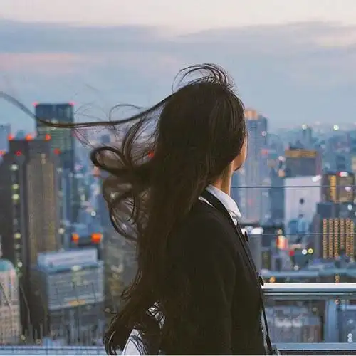 小孩子头像_背影头像_侧脸唯美意境