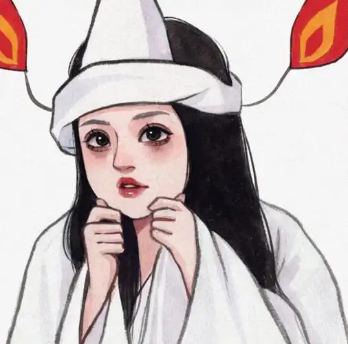 湘琴 可爱鬼 头像 插画 板绘 儿童画 万圣节可爱头像