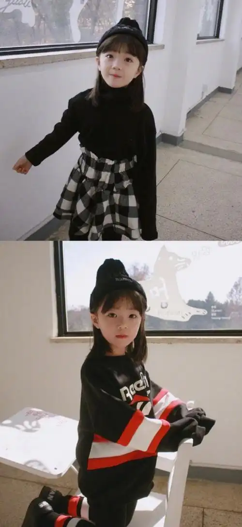 女童斜刘海双扎小短发发型,可爱的短发造型设计 让你的宝宝更惹人喜爱