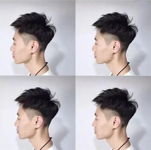 潮男飞机头发型效果图