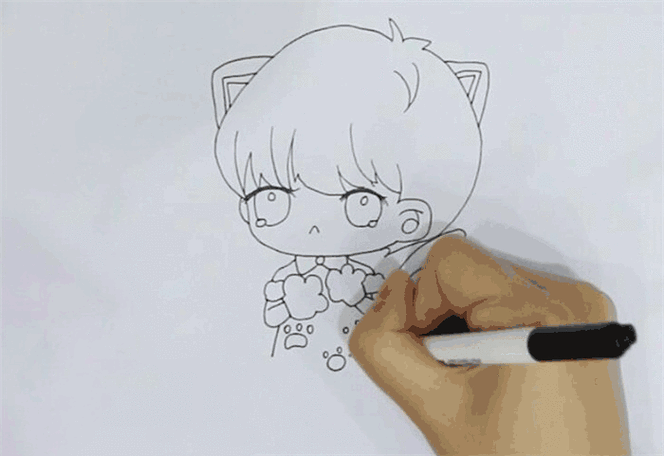 王俊凯q版简笔画图片 q版王俊凯是怎么画的tfboysq版萌图简笔画素描