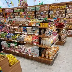 零食货架超市展示架便利店散称圆形中岛干果进口小食品小卖部展架