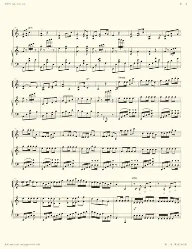 钢琴谱 - 赛马(小提琴版)