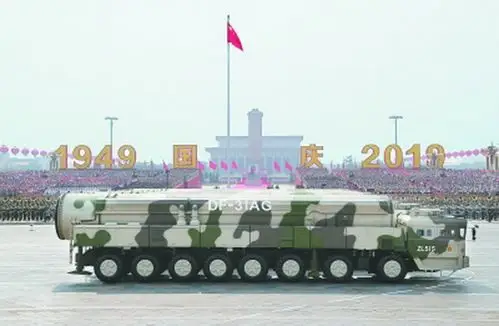 东风31甲改核导弹方队:神剑倚天震四方,是震慑对手的王牌底牌