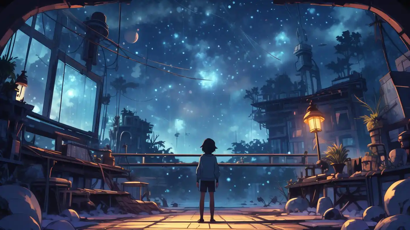 这次给大家带来的是一组超级炫酷的二次元夜空美图横屏壁纸(≧▽≦).