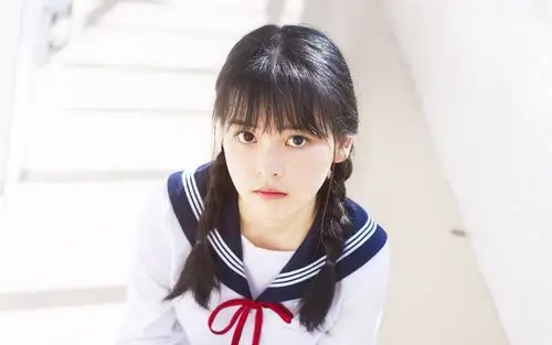 水手服少女清新养眼写真图片桌面壁纸