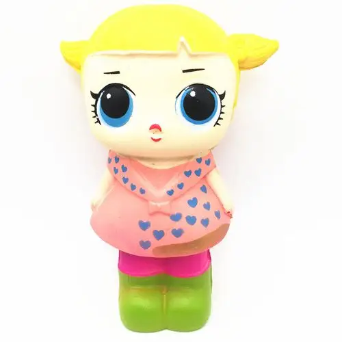 厂家直销亚马逊爆款现货squish减压仿真玩具lol惊喜娃娃pu慢回弹