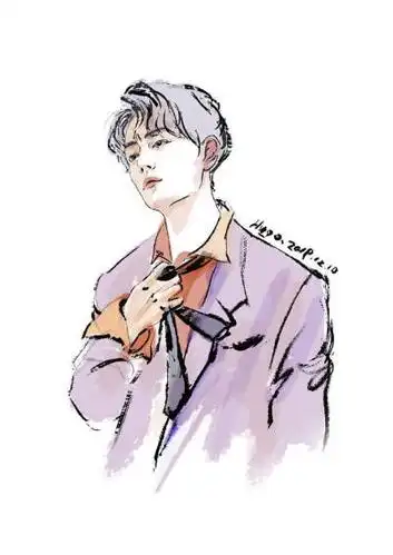 肖战手绘饭绘漫画