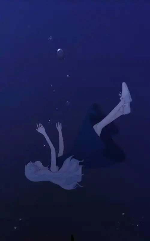 壁纸少女动漫蓝色系大海唯美