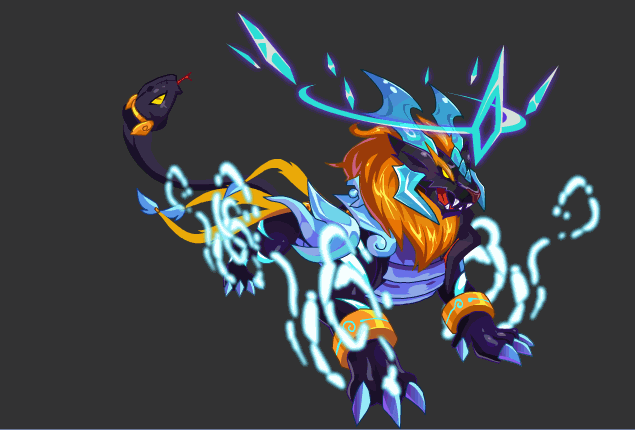 赛尔号幻世帝天出招动态图 就是如此霸气侧露