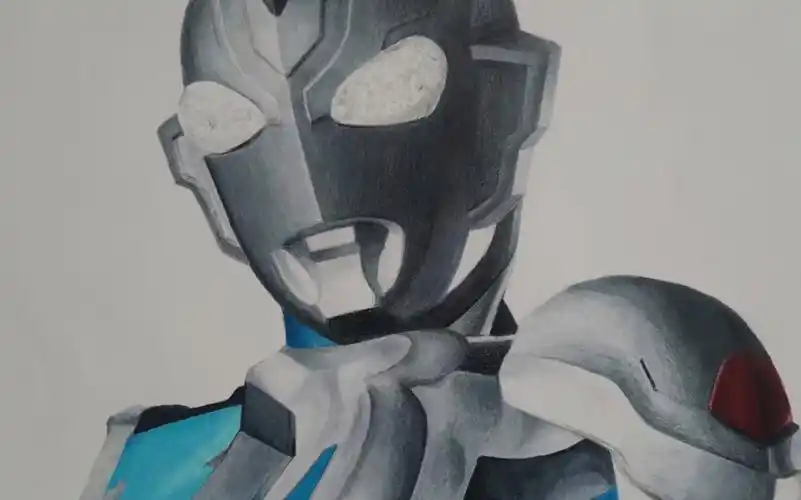 活动作品手绘泽塔奥特曼原始形态