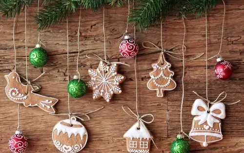 美味可口的可爱圣诞饼干美食图片桌面壁纸高清(1)