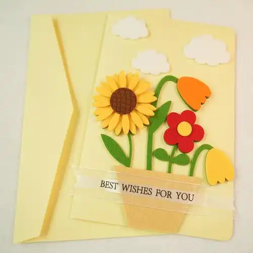 教师节创意贺卡diy手工制作材料包儿童感恩立体送老师花束礼物