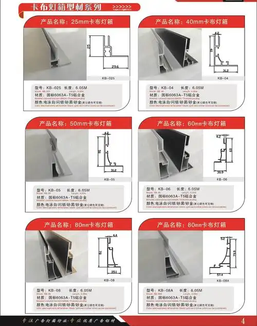 灯箱铝型材边框