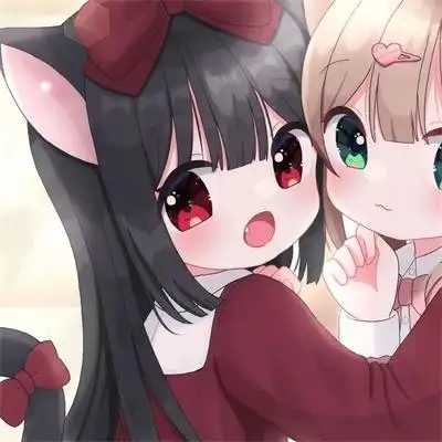 卡通闺蜜头像小清新可爱高清卡通呆萌闺蜜头像图片