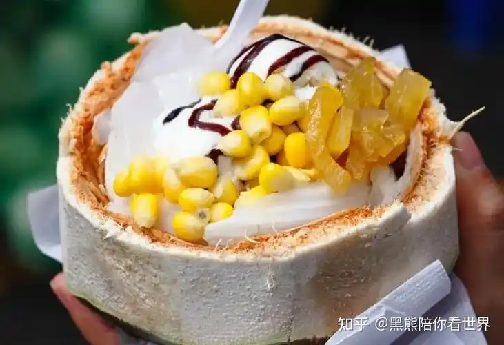 泰国椰子美食你吃过几项没有一颗椰子能逃出泰国