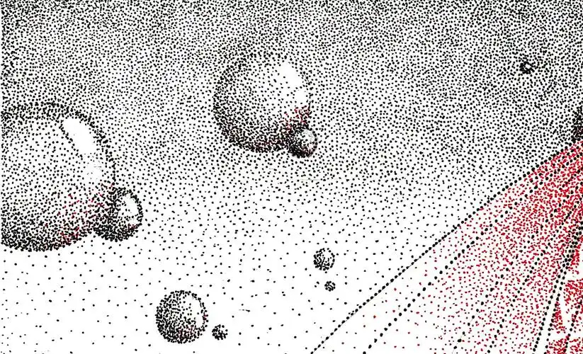 点画法飞鱼跃海