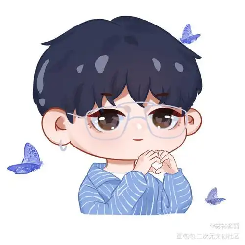 比个小心心～_cv圈景向谁依q版约稿绘画作品