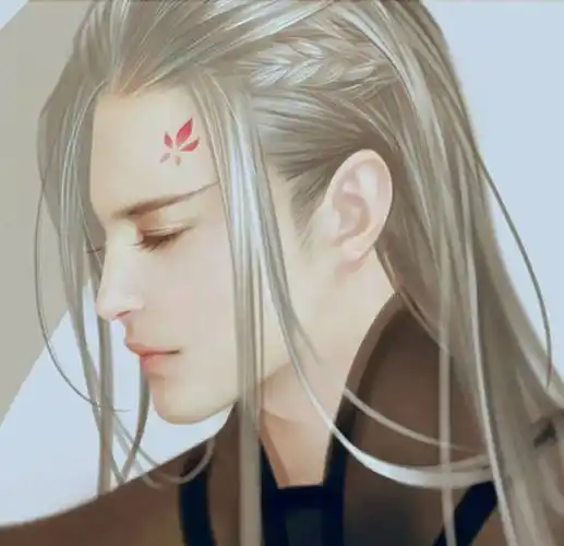 20张白发古风美男图集,满头银发真的好迷人