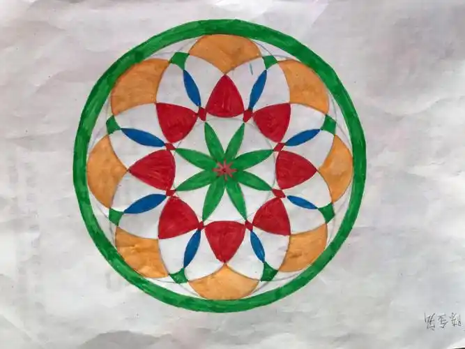 六一班数学第五单元"用圆设计美丽的图案"活动完整版,请欣赏!