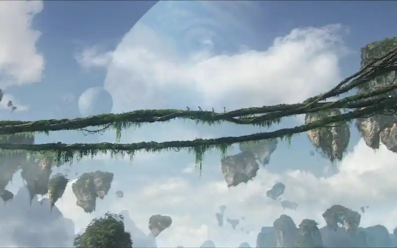 阿凡达 潘多拉卫星哈利路亚山,悬浮山