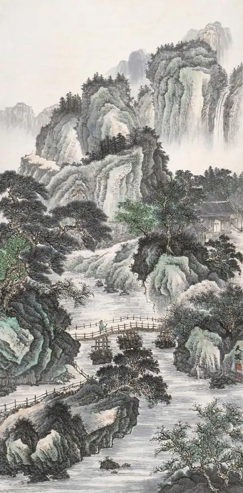 山东莱阳孙天牧的山水画欣赏2