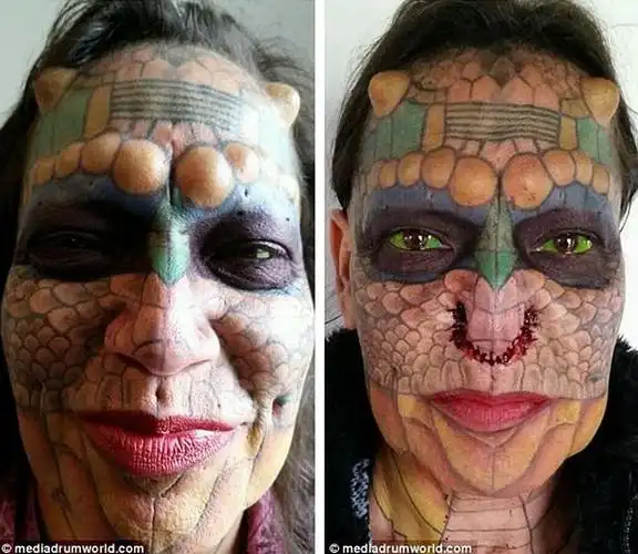 这位前银行家经历各种惨绝人寰的身体改造,只为化身为"龙"