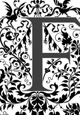 的欧式英文文字板式华丽欧式古典花纹装饰英文字母psd素材蝴蝶素材