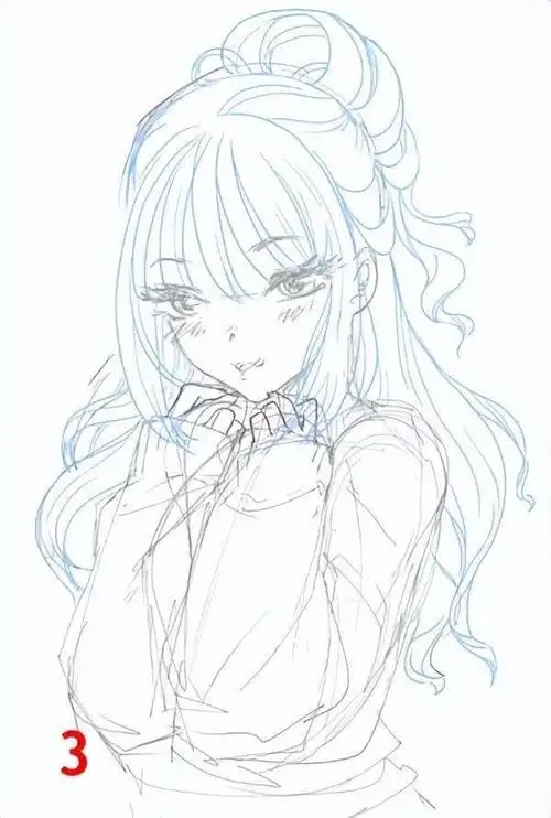 头发难画吗?动漫人物头发绘画教程!|头发|发束|教程_新浪新闻