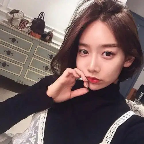 girlface短发女生头像