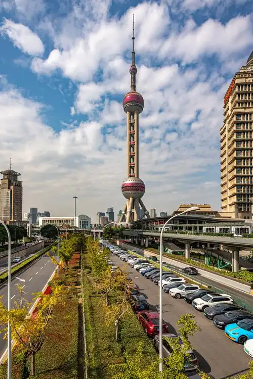 上海陆家嘴城市风光上海地标上海城市天际线