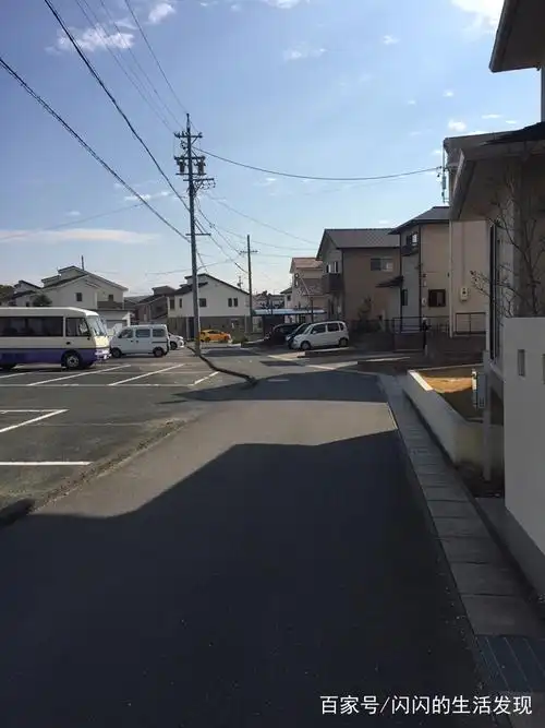 日本小镇的街道和房屋