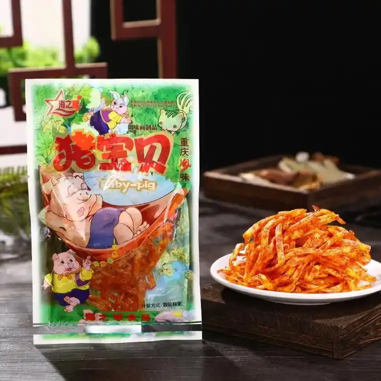 回忆了一些小时候爱吃的零食.猪宝贝辣条,砂拉糖,荷兰豆,甜辣 - 抖音