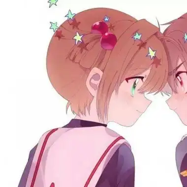 超甜的情侣头像分开一人一半动漫图片