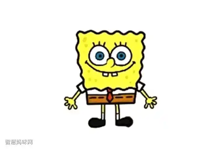 海绵宝宝的简单画法教程