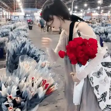 女生头像真人红玫瑰