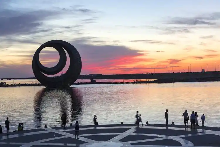 营口鲅鱼圈月亮湖晚霞(2017.08.25)