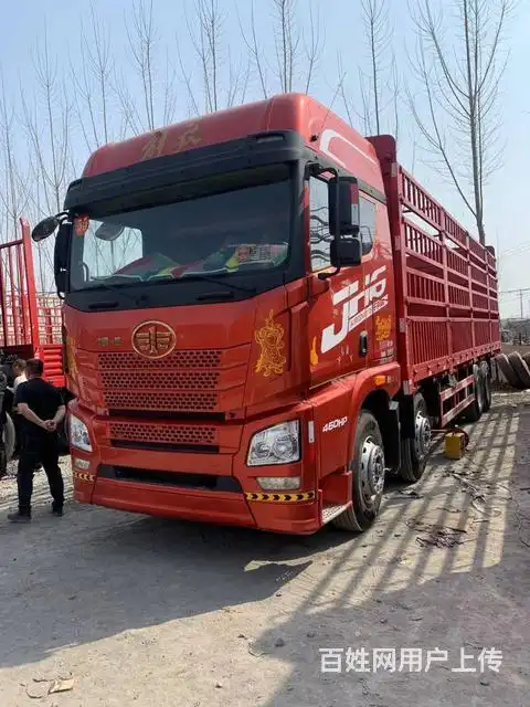 二手解放载货车9米6高栏19年前四后八国五