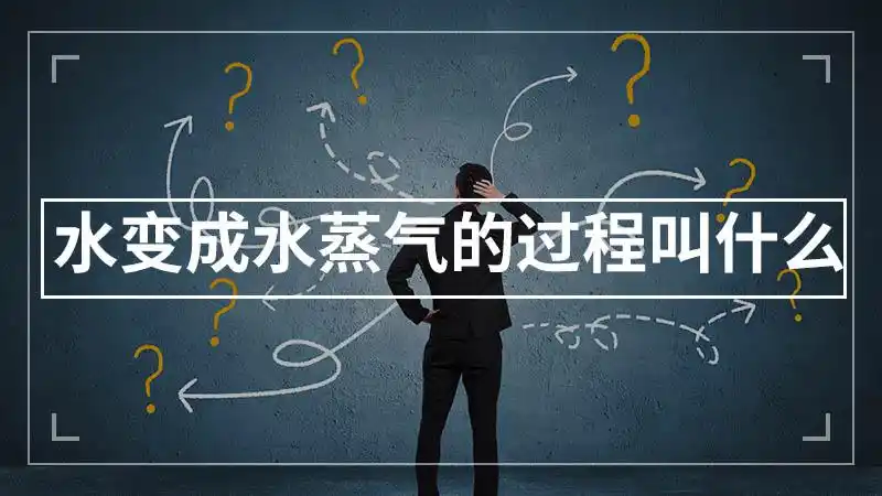 水变成水蒸气的过程叫什么